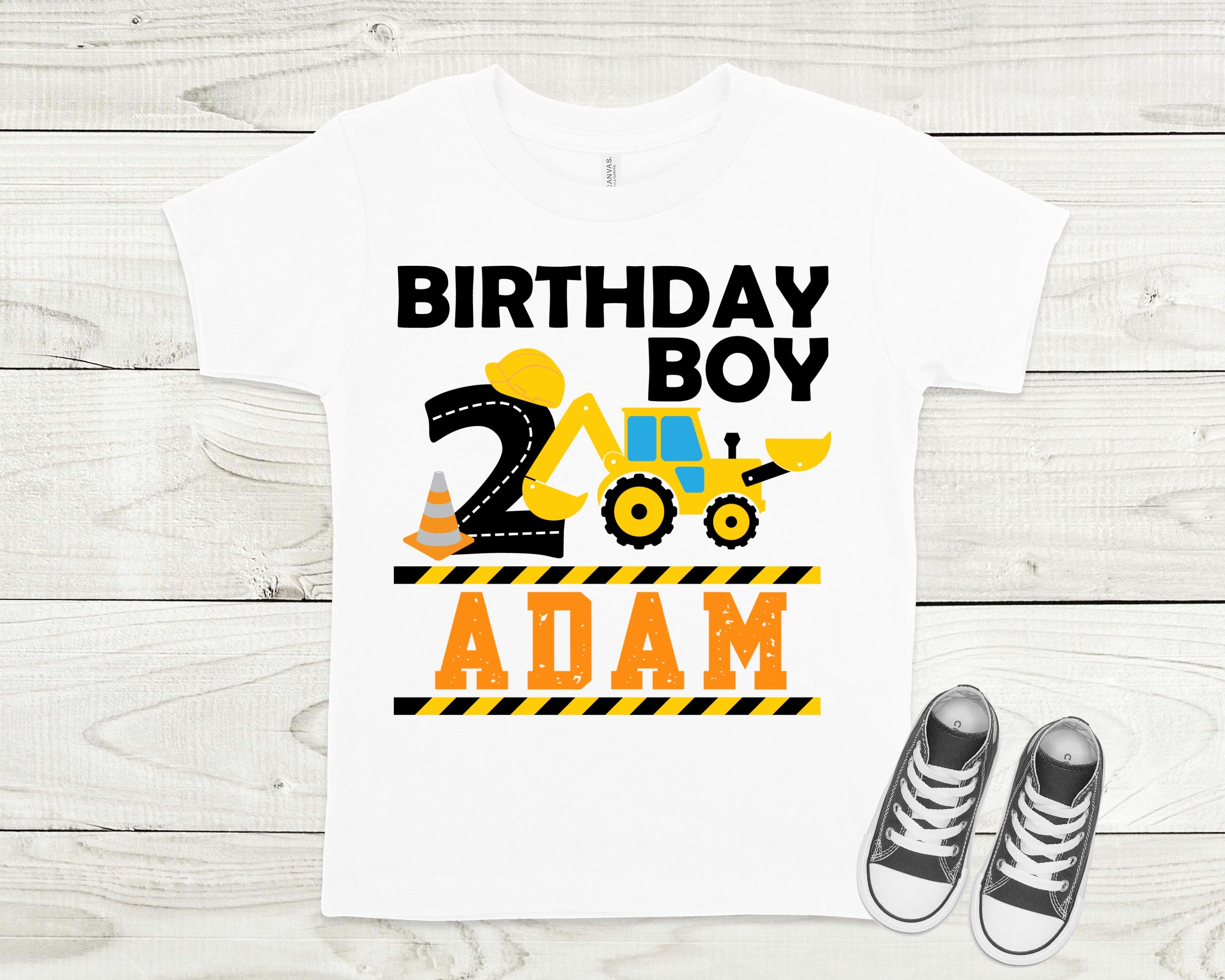 Construction birthday shirt