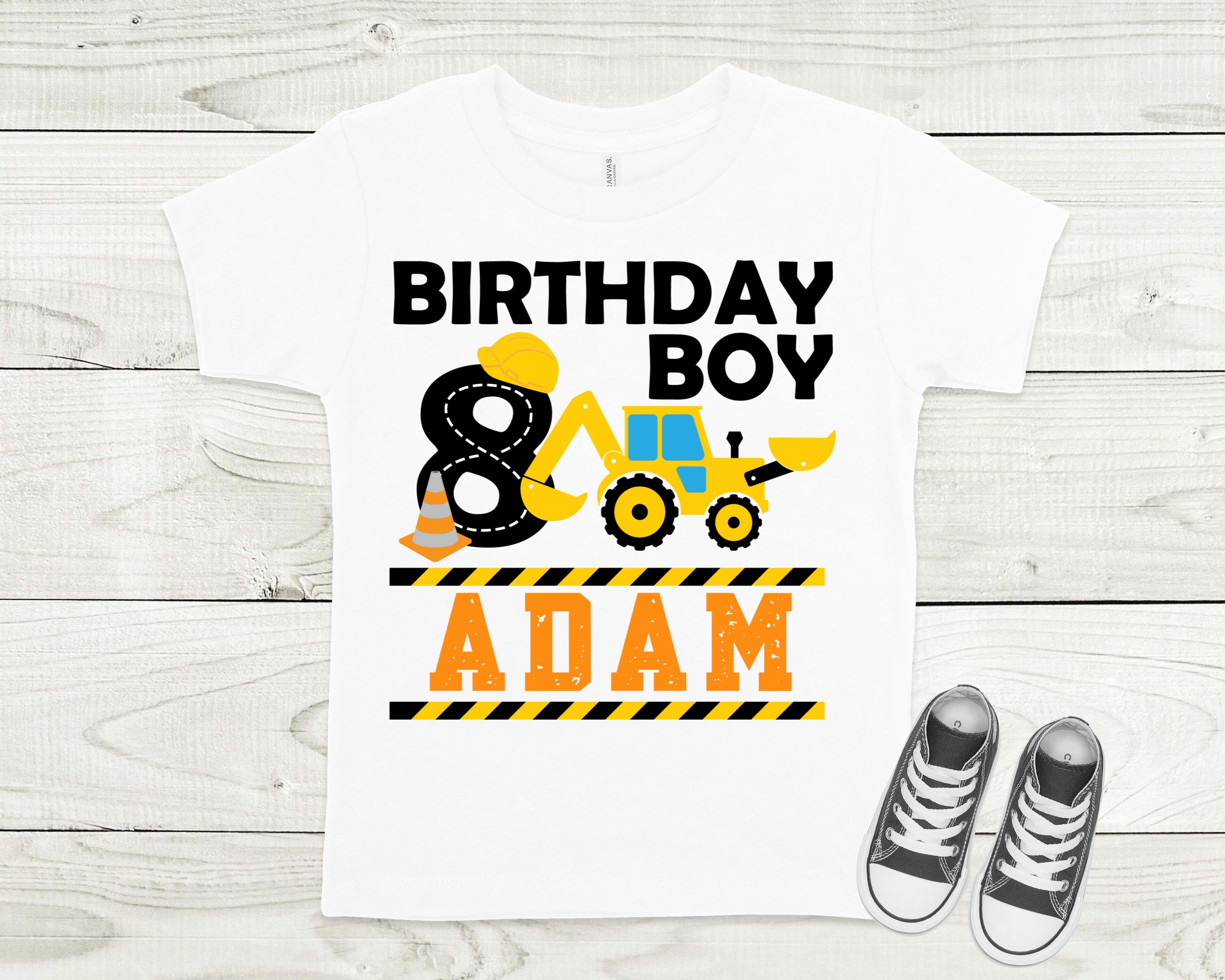 Construction birthday shirt