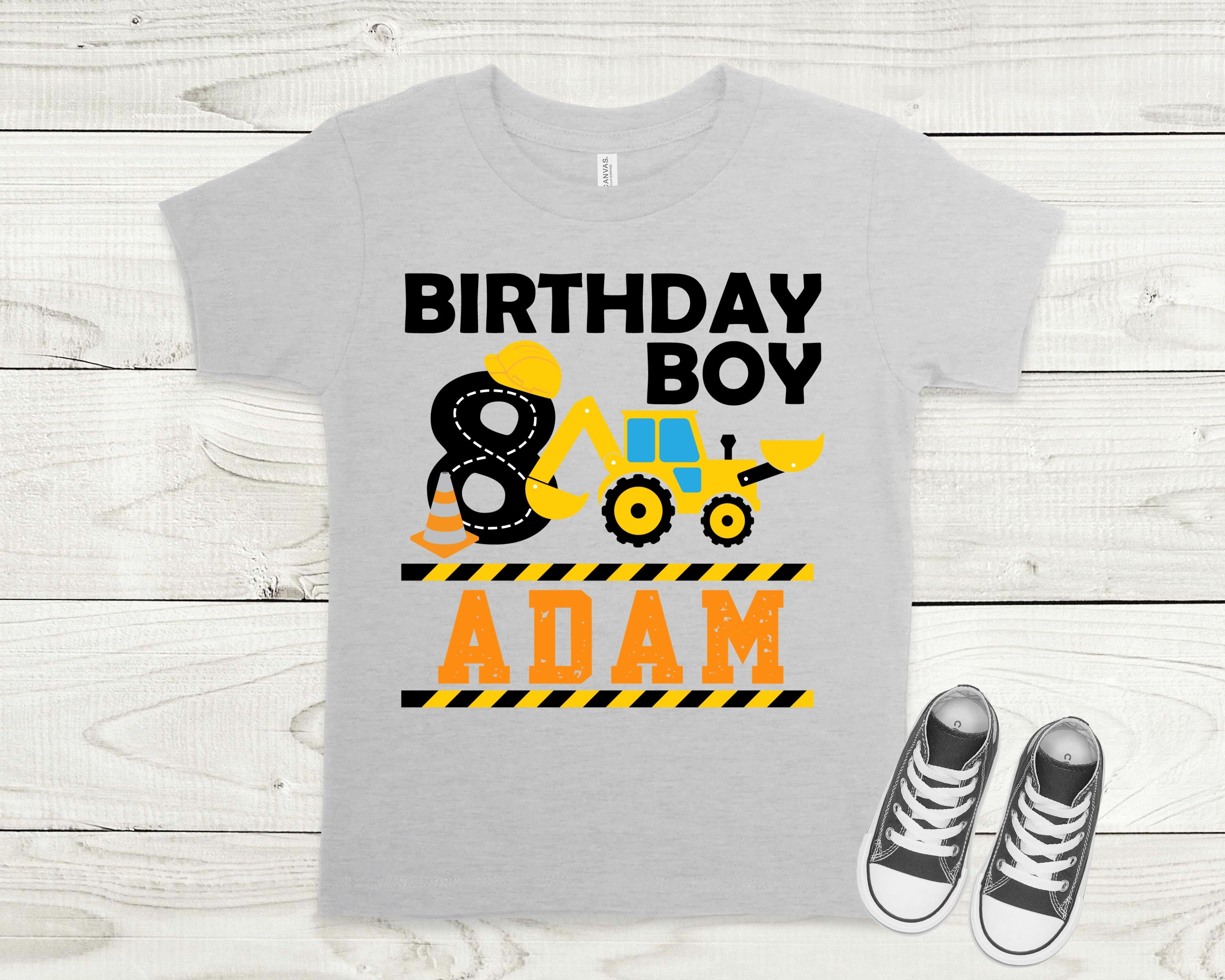 Construction birthday shirt