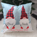 Gnome family Christmas pillow, personalized Christmas gnome pillow, Christmas pillow, decorative Christmas pillow, Christmas gift for family