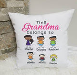 Personalized pillow cover gift for mom, personalized Mother's day gift, Custom made pillow gift for Grandma, gift for Nonna, gift for mom