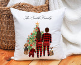 Personalized Christmas family pillow decoration, Christmas gift to family, custom made family Christmas pillow, personalized Christmas gifts