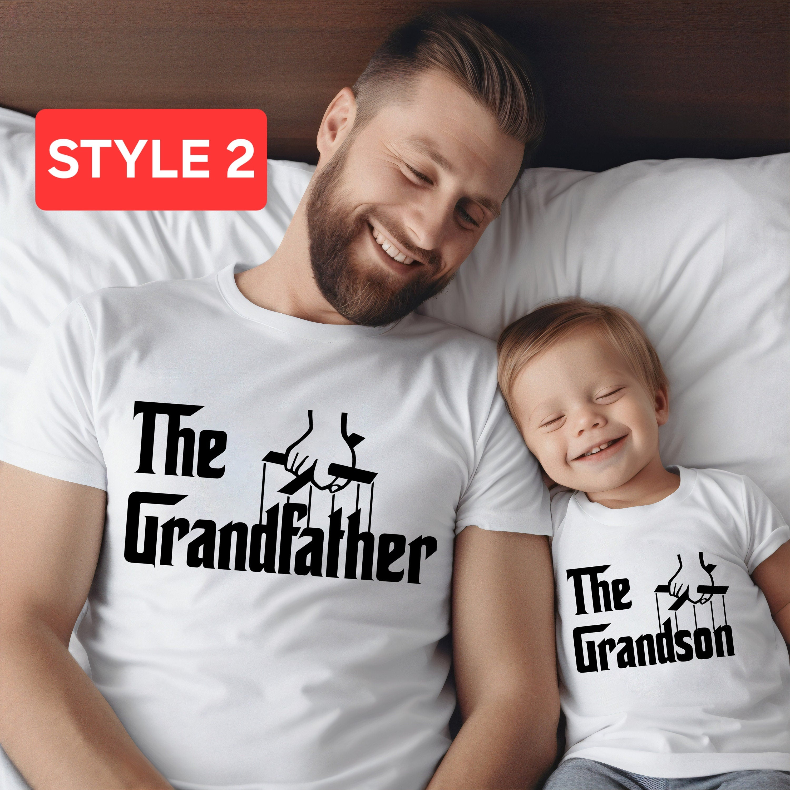 The Grandfather and The Grandson shirt, matching grandpa and grandson shirt, matching custom shirts, father's day gift for grandpa from kids