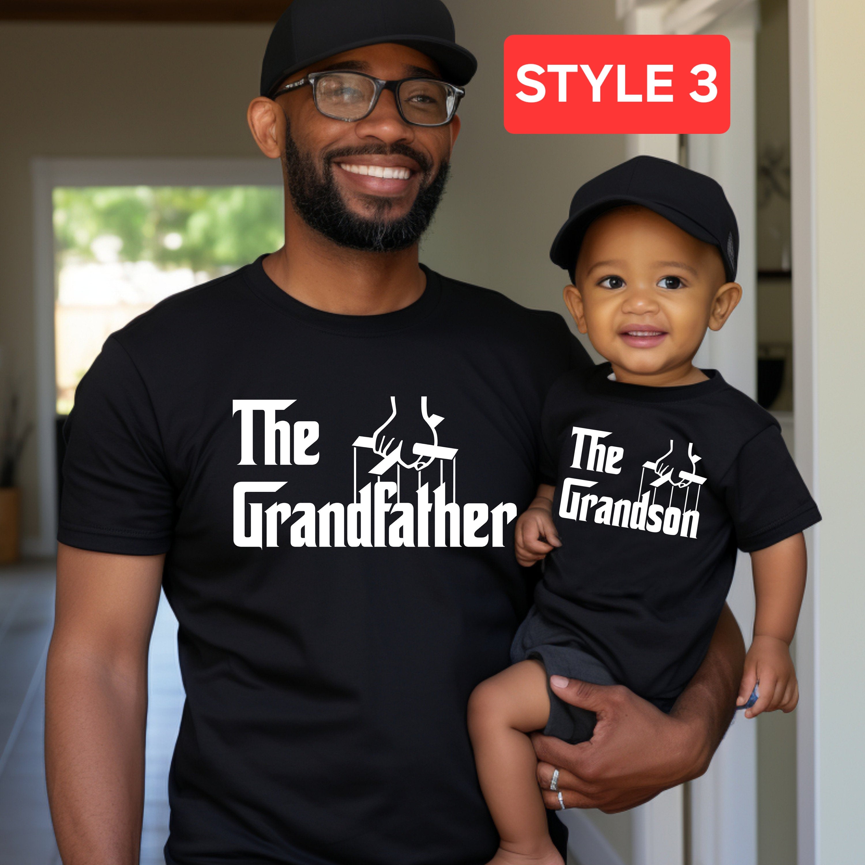 The Grandfather and The Grandson shirt, matching grandpa and grandson shirt, matching custom shirts, father's day gift for grandpa from kids