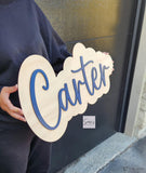 Custom Nursery Wood Name Sign, Custom Baby Name Sign cutout, Nursery Baby Shower Gift, Boho Wooden Name Sign, Personalized name wood decal