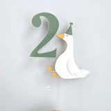 One Silly Goose First Birthday Cake Topper, Duck Cake Topper, Personalized Acrylic Cake Topper, Second Birthday, Third Birthday, Cake Topper
