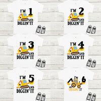 Construction birthday shirt