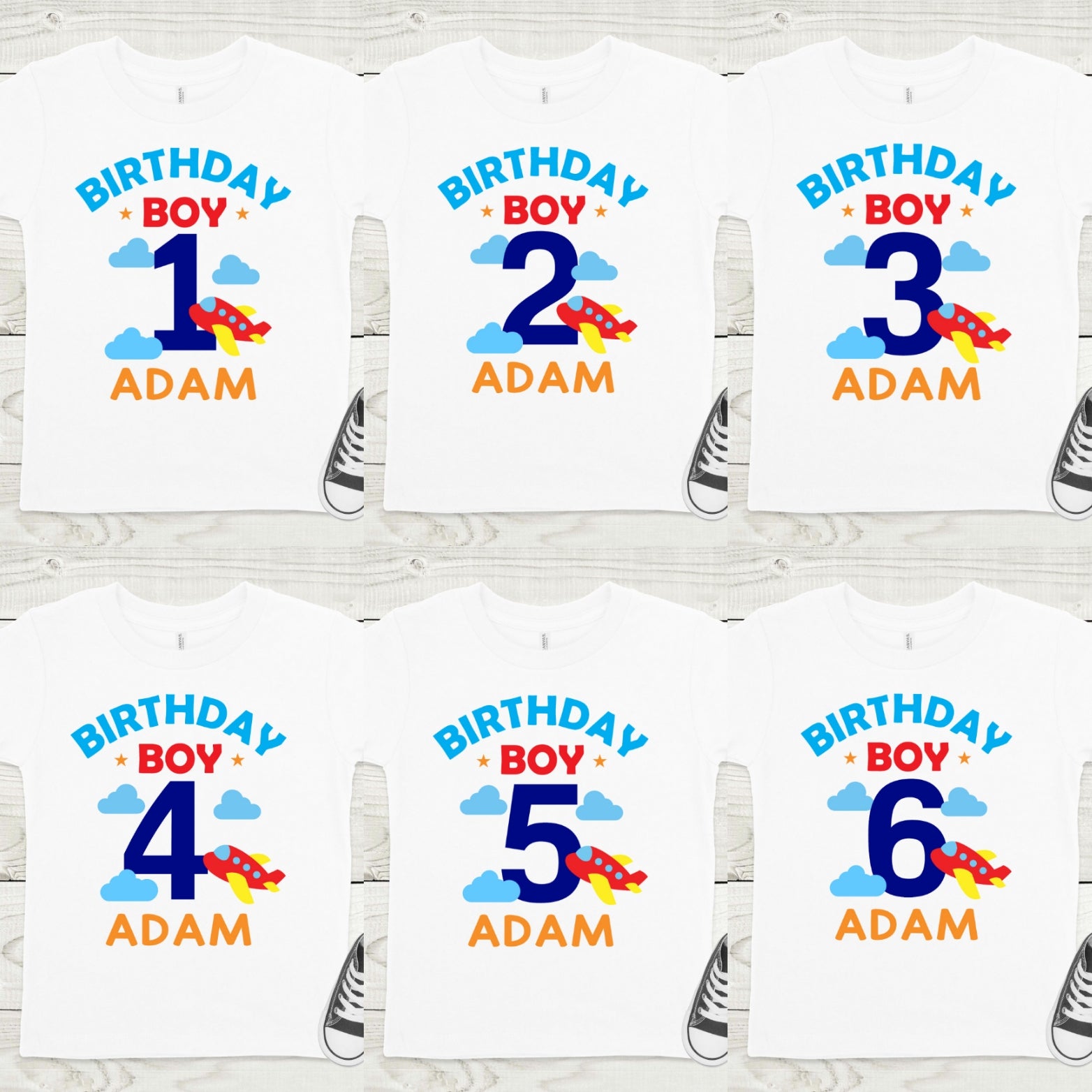 Airplane Birthday Shirt