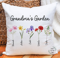 Birth Flower Pillow