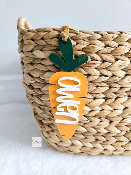 Easter Basket Carrot Gift Tag