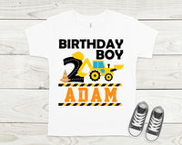 Construction birthday shirt