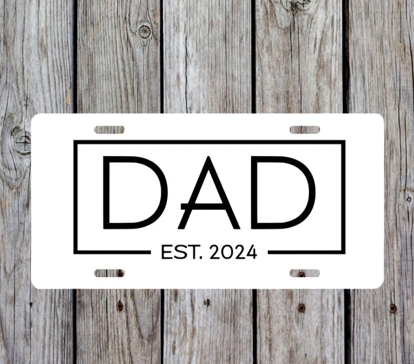 DAD est. License Plate