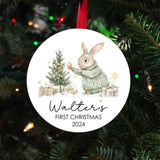 First Christmas Ornament Rabbit