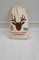 Rudolph Express Santa Sac