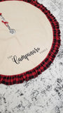 Tree skirt, family Christmas gift, custom tree skirt, plaid tree skirt, Personalized Christmas tree skirt, first Christmas family tree skirt