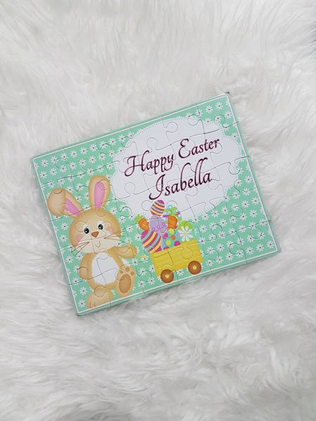 Easter puzzle, Easter gifts for kids, Easter gifts, custom Easter puzzle, personalized puzzle, bunny puzzle, 1st Easter, name puzzle, Easter