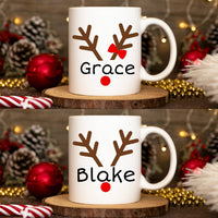 Personalized Christmas mug for kids, custom made Santa mug with name, personalized Christmas gifts for kids, custom name Christmas mug
