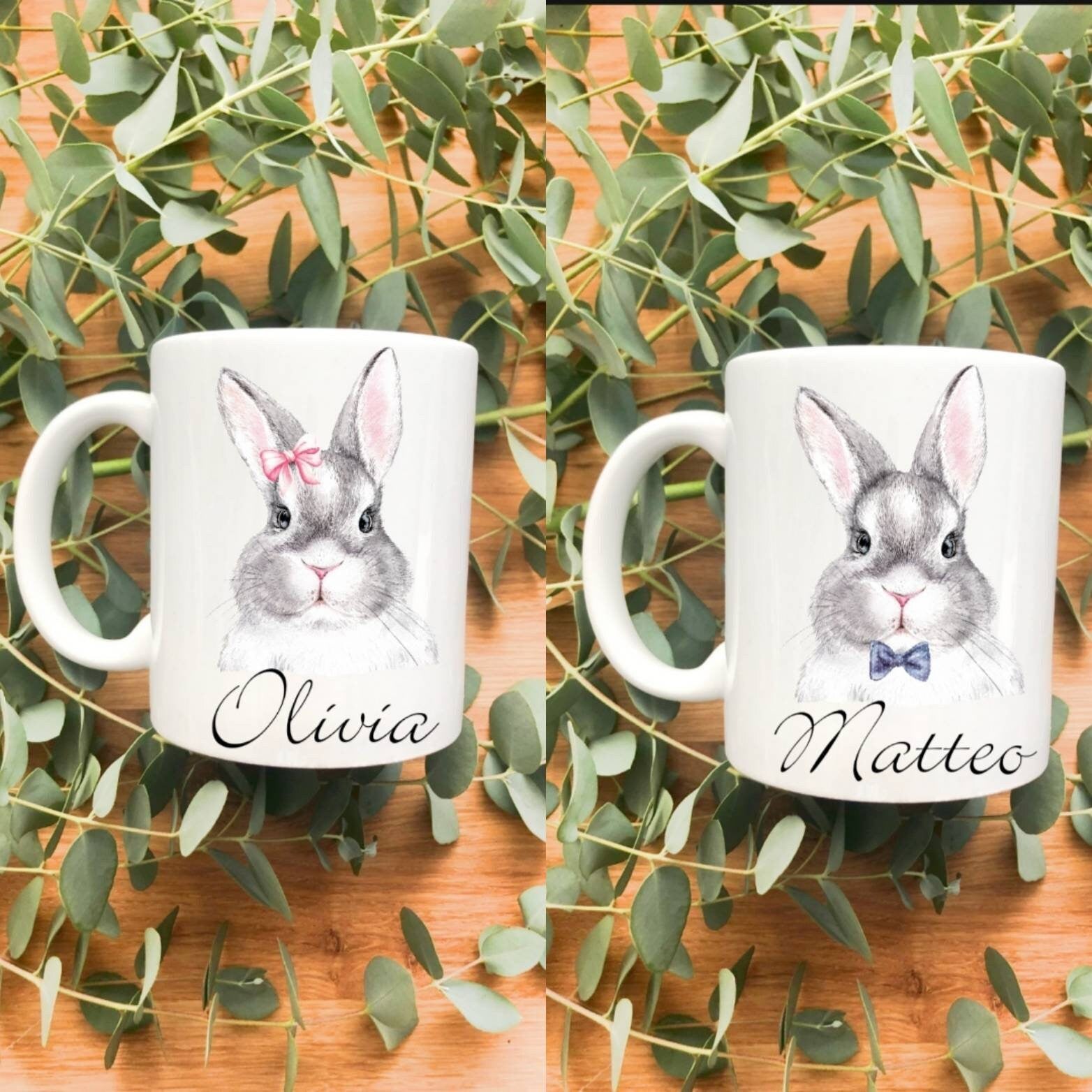 Easter personalized mugs for kids, bunny mug, Easter mug, personalized Easter mug, Easter gifts for kids, bunny Easter mug, Easter gifts