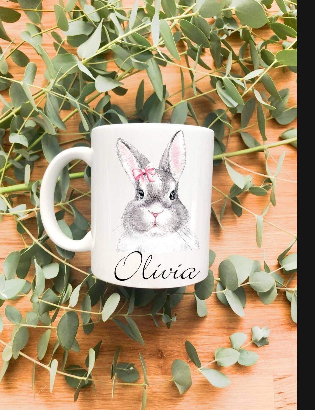 Easter personalized mugs for kids, bunny mug, Easter mug, personalized Easter mug, Easter gifts for kids, bunny Easter mug, Easter gifts