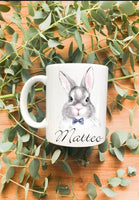 Easter personalized mugs for kids, bunny mug, Easter mug, personalized Easter mug, Easter gifts for kids, bunny Easter mug, Easter gifts
