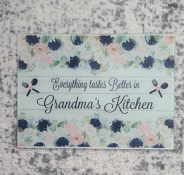 Personalized glass cutting board, Personalized Mother's day gift, Personalized cutting board gift for her, housewarming gift for a couple