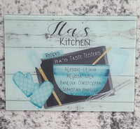 Personalized glass cutting board, Personalized Mother's day gift, Personalized cutting board gift for her, housewarming gift for a couple