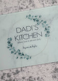 Personalized glass cutting board, Personalized Mother's day gift, Personalized cutting board gift for her, housewarming gift for a couple