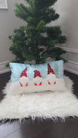 Gnome family Christmas pillow, personalized Christmas gnome pillow, Christmas pillow, decorative Christmas pillow, Christmas gift for family