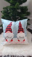 Gnome family Christmas pillow, personalized Christmas gnome pillow, Christmas pillow, decorative Christmas pillow, Christmas gift for family