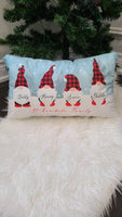 Gnome family Christmas pillow, personalized Christmas gnome pillow, Christmas pillow, decorative Christmas pillow, Christmas gift for family