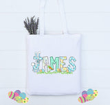 Personalized Easter bag, Easter tote bag for kids, Personalized Easter gift for kids, custom name Easter bag, cute Easter bag for kids