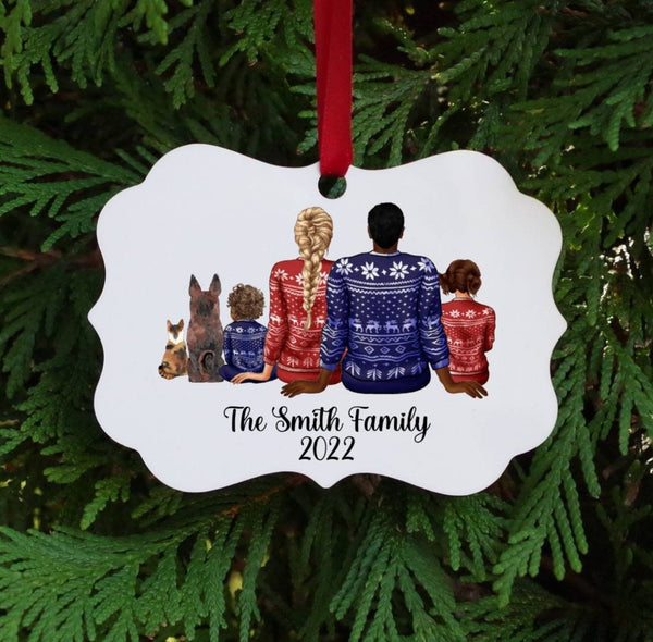 Personalized Christmas family ornament 2024, personalized Christmas ornament gift for family, custom made Family Christmas ornament