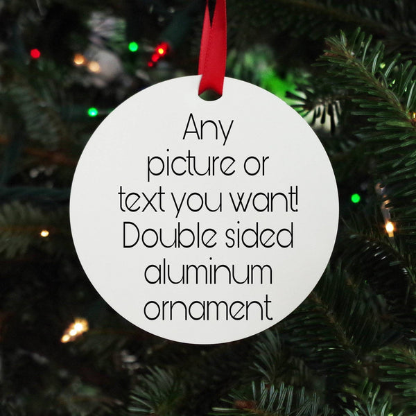 Personalized Christmas ornament gift, round Christmas tree ornament, custom made picture ornament, Personalized Christmas gift 2024