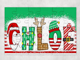 Personalized Christmas puzzle gifts for kids, custom made Christmas gifts for kids, Christmas gift for classmates, name Christmas puzzle