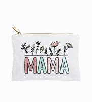 Personalized makeup bag, floral name custom made cosmetic bag gift for her, personalized gifts for new mom, personalized gifts for mothers