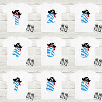 Pirate birthday shirt, Pirate theme birthday shirt, custom made pirate birthday shirt