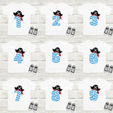 Pirate birthday shirt, Pirate theme birthday shirt, custom made pirate birthday shirt