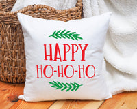 Happy Ho Ho Ho Christmas decoration pillow gift, custom made Christmas pillows, Christmas print pillow, Christmas cushion