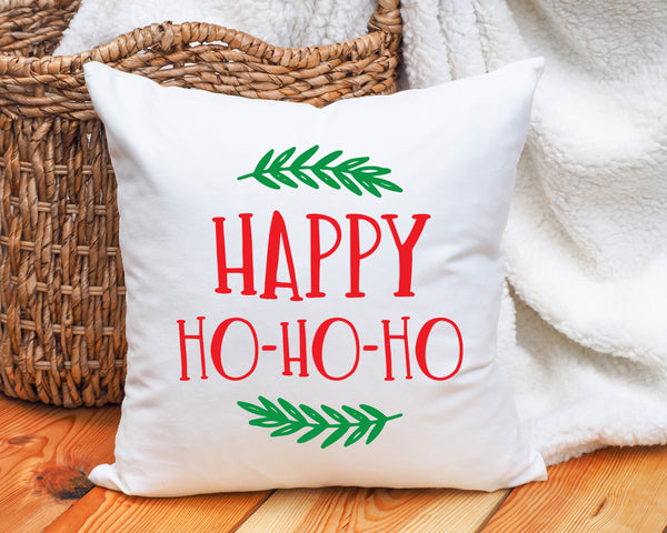 Happy Ho Ho Ho Christmas decoration pillow gift, custom made Christmas pillows, Christmas print pillow, Christmas cushion