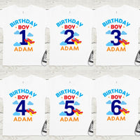 Airplane Birthday theme shirt for kids, Pilot Birthday shirt, custom made birthday shirts for kids, 1st Birthday Airplane shirt