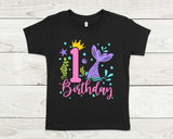 Mermaid birthday shirt, under the sea birthday shirt, custom Mermaid shirt, personalized mermaid birthday girl shirt