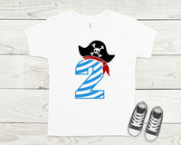 Pirate birthday shirt, Pirate theme birthday shirt, custom made pirate birthday shirt
