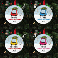 Baby's first Christmas ornament, Personalized Christmas ornament gift for baby, cute ornaments for baby, custom holiday Christmas ornaments