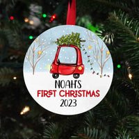 Baby's first Christmas ornament, Personalized Christmas ornament gift for baby, cute ornaments for baby, custom holiday Christmas ornaments