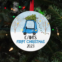Baby's first Christmas ornament, Personalized Christmas ornament gift for baby, cute ornaments for baby, custom holiday Christmas ornaments