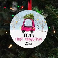 Baby's first Christmas ornament, Personalized Christmas ornament gift for baby, cute ornaments for baby, custom holiday Christmas ornaments