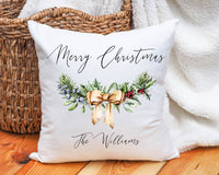 Personalized Christmas pillow, custom made Merry Christmas cushion gift, Personalized Christmas gifts for family, Christmas decoration