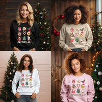 Festive AF Christmas Sweatshirt, Christmas Festive AF print Sweatshirt gift, cozy Christmas sweater gift for her, cute Christmas Sweatshirt