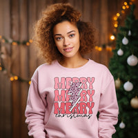 Merry Christmas Sweatshirt, Merry Christmas print Sweatshirt gift, cozy Christmas sweater gift for her, cute Christmas Sweatshirt for mom