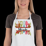 Personalized apron Christmas gift for her, custom made Christmas baking apron gift for mom, apron with name